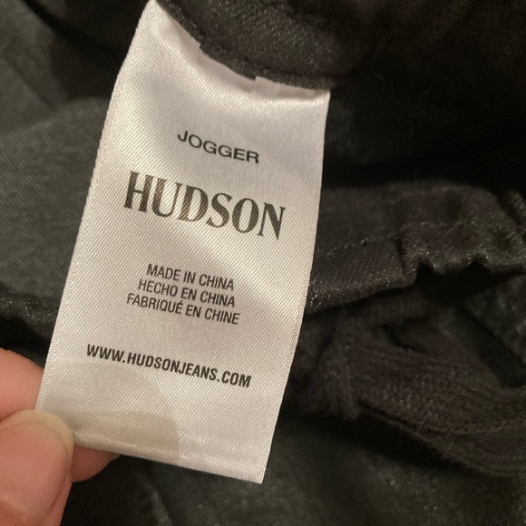 Hudson Black Coated Zipper-Cuff Utility Jogger Pants - Picture 8 of 12